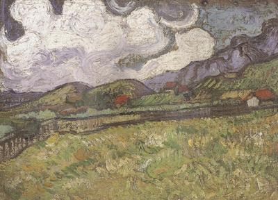 Vincent Van Gogh Wheat Field behind Saint-Paul Hospital (nn04) china oil painting image